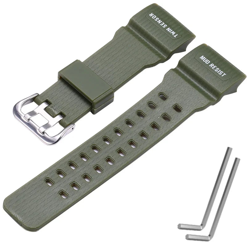 Watchband Accessories Resin Strap Suitable for Casio Mudmaster GG1000 GWG100 GSG100 Men Watch Band