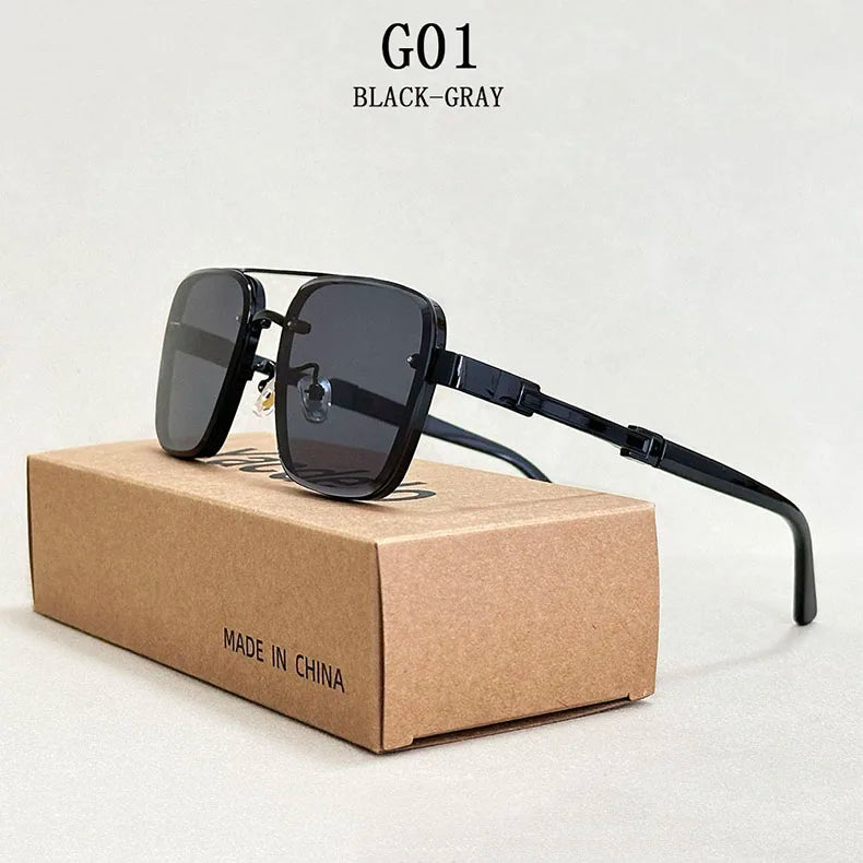 New Sunglasses For Men Luxury Fashion Glasses Sunscreen  Square Sunglasses Women Trendy Vintage Gafas De Sol Hombre Zonnebril Su