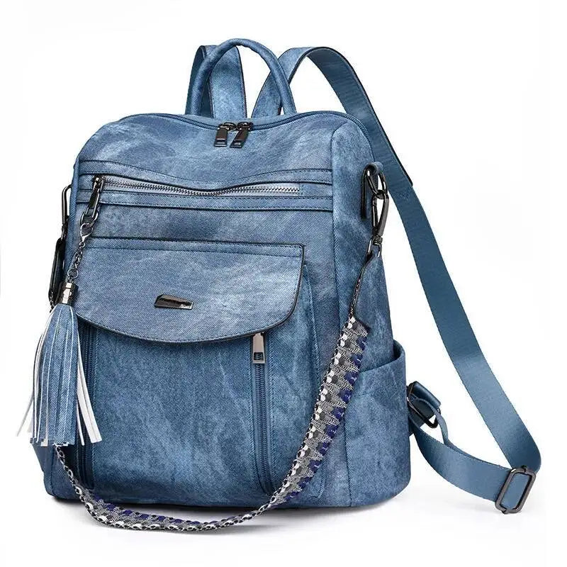Hot Sale Luxury Women's Backpack Multifunctional Layers Double Shoulder Bags Luxury Good Quality  Spring Trend PU Women's Bag
