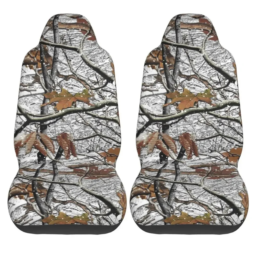 Camouflage Hunting Universal Car Seat Cover Four Seasons For SUV Tree Car Seat Covers Fiber Seat Protector