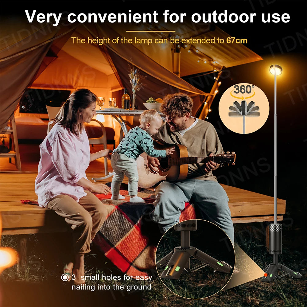 10000mAh Camping Light USB Rechargeable LED Emergency Lamp Outdoor Portable Lanterns with Magnetic for BBQ Tents Battery Bulb