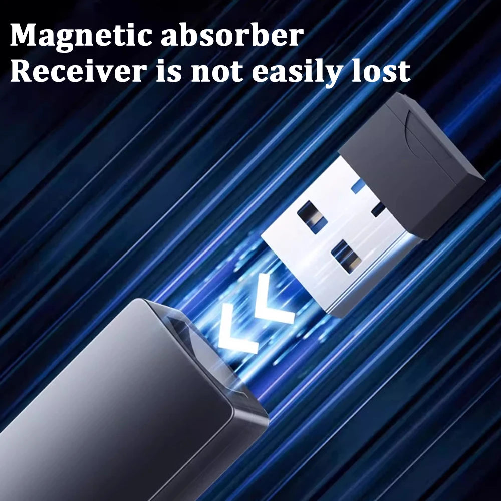 Powerpoint Pointer Wireless Presentation Clicker USB Rechargeable Remote Control Page Turning Pen for Speech Teacher Presenter