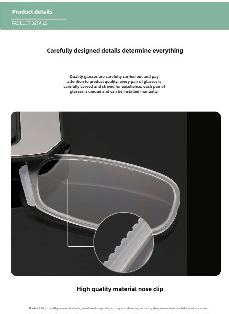 Nose Clip-on Reading Glasses Folding Legless Ultralight Keychain Glasses Men Women Mini Portable Presbyopic Glasses +1.0 To +3.0