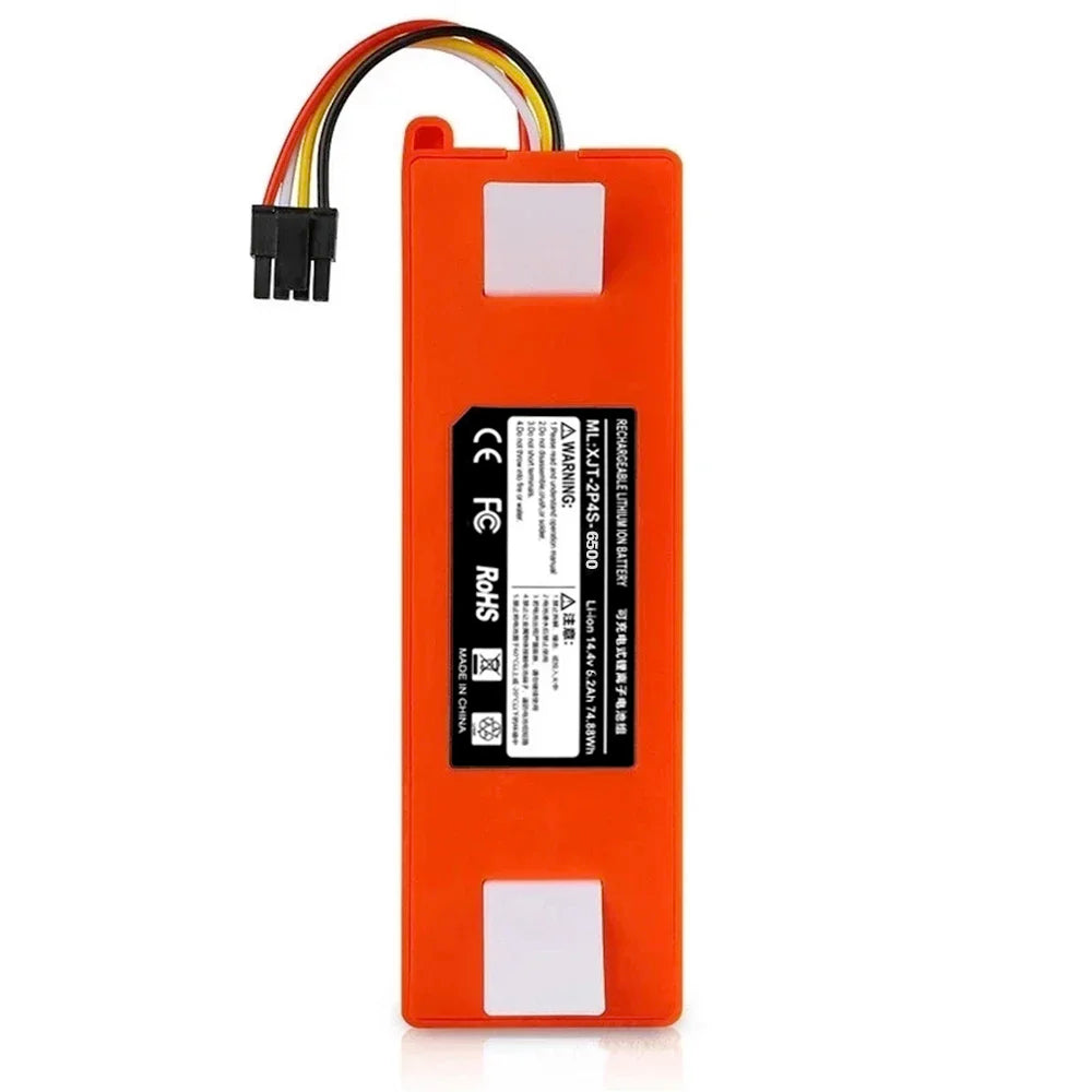 14.4V 6500mAh Robotic Vacuum Cleaner Replacement Battery For Roborock C1 E2 E3 E4 E5 S4 S5 MAX S6 Pure Accessories