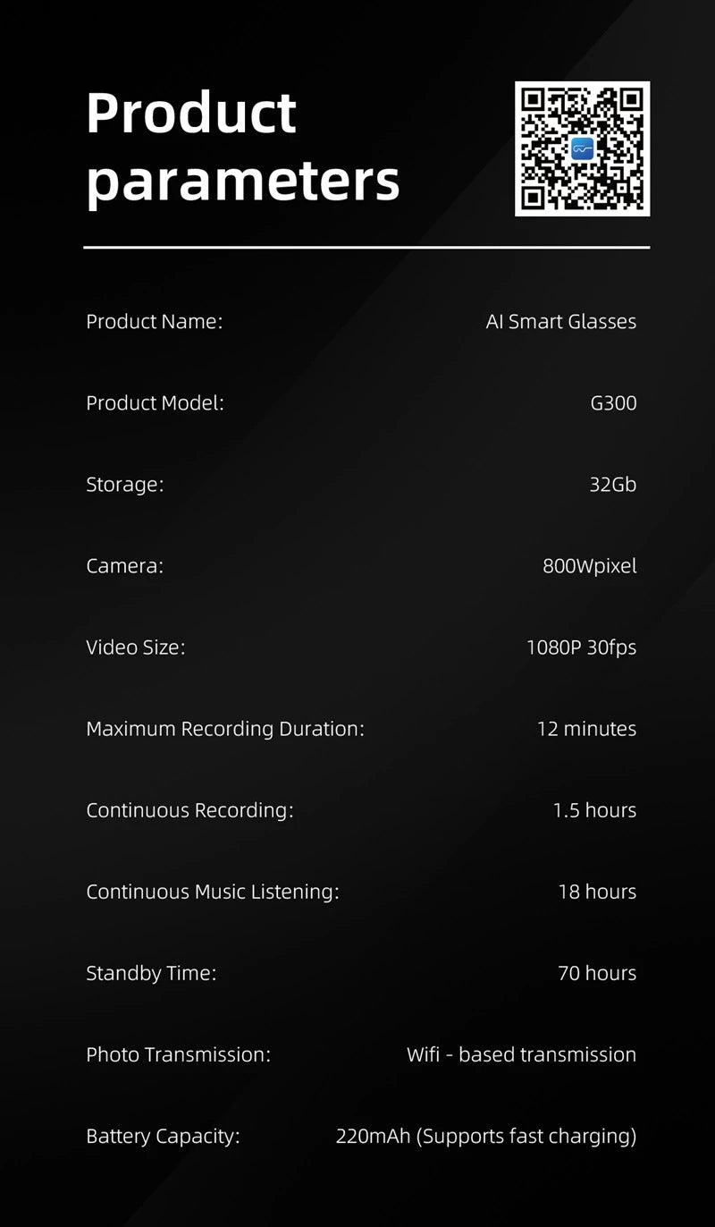 Xiaomi AI Smart Camera Glasses 6K HD With Long-lasting Battery Voice Assistant Control Calling Music Outdoor Photo-grey Glasses