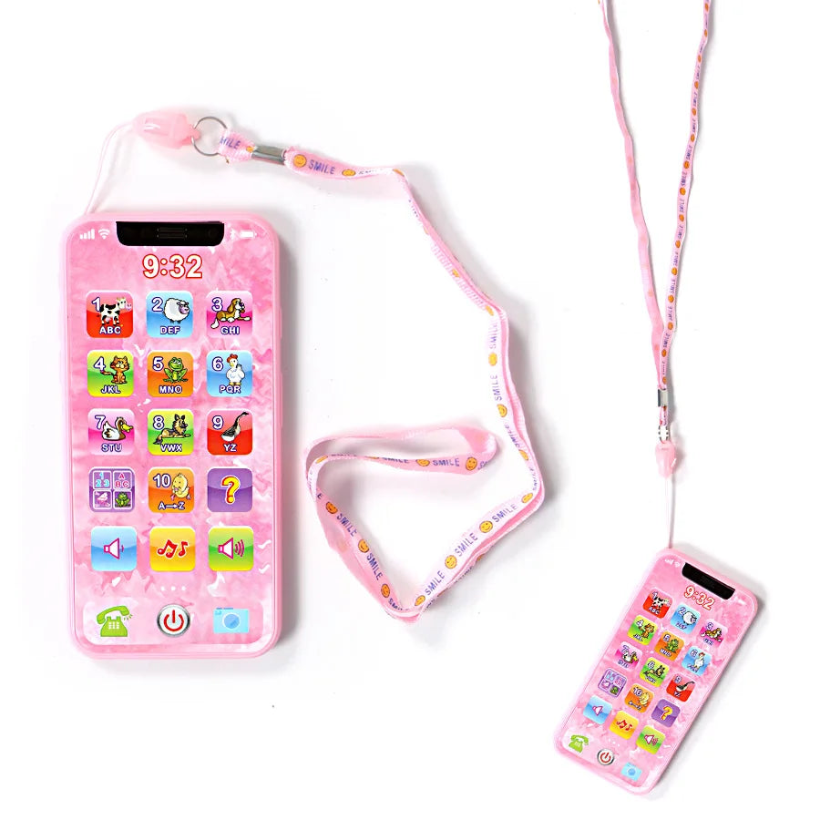 Baby Learning Simulation Mobile Phone Music Toys Early Education English/Russian Learning Machine Children's Vocal Toys