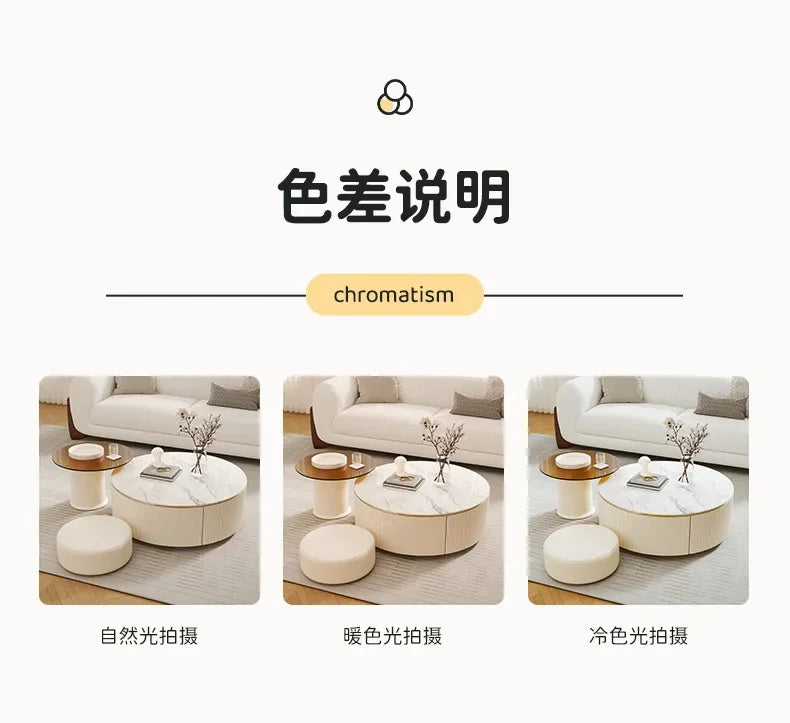 Living Room Sets Furniture Coffee Table Service Hallway Simple Aesthetic Dining Set Center Small Lifting Luxury Modern Middle Tv