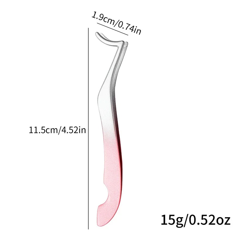 Color Eyelash Comb Tweezers Carbon Steel Professional Pincet Lashes Extension Tweezers False Eyelashes Applicator Makeup Tools