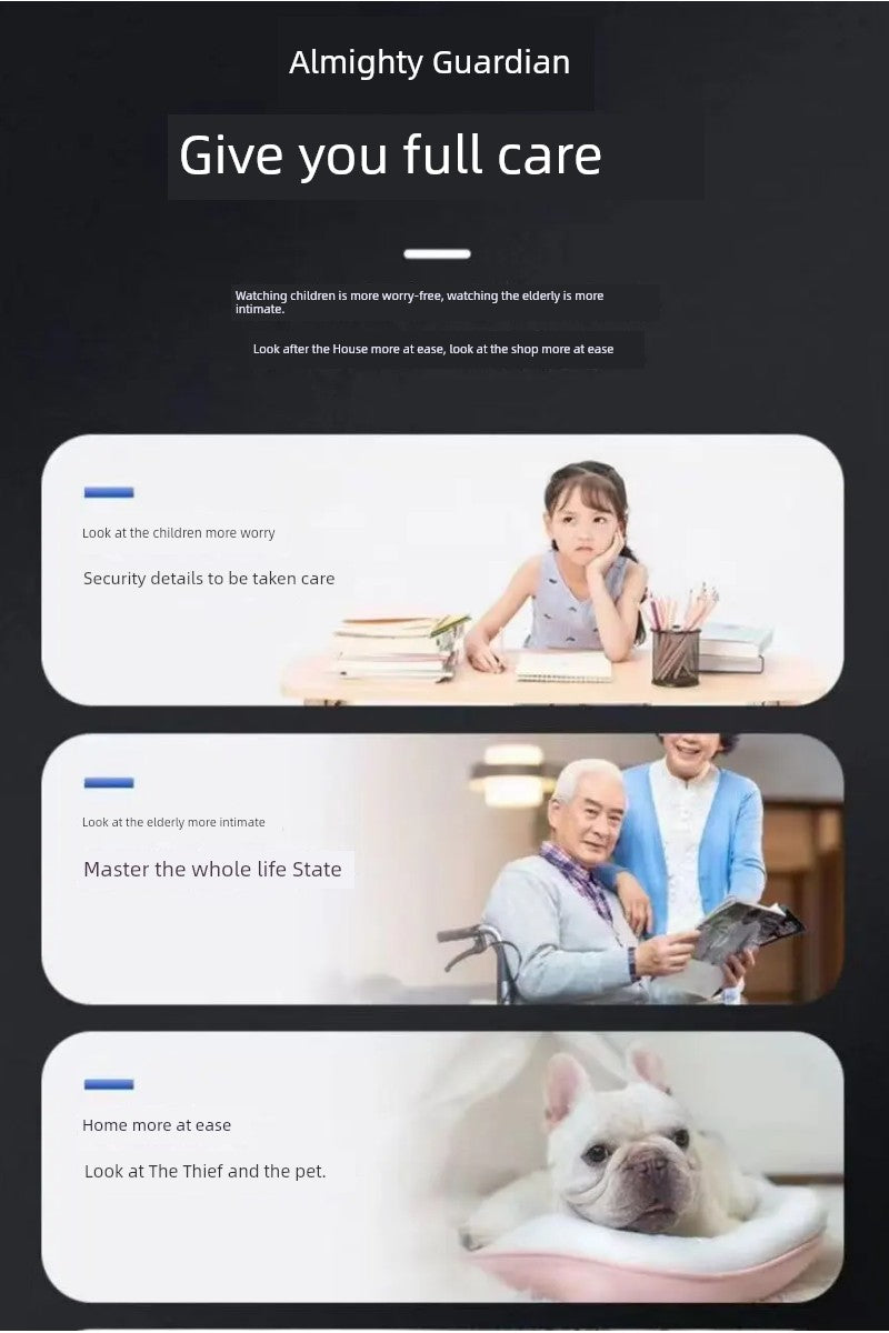 4G Wireless WiFi Panorama Camera PTZ Monitoring Digital Camera Voice Intercom Camera Wireless Tracking Indoor