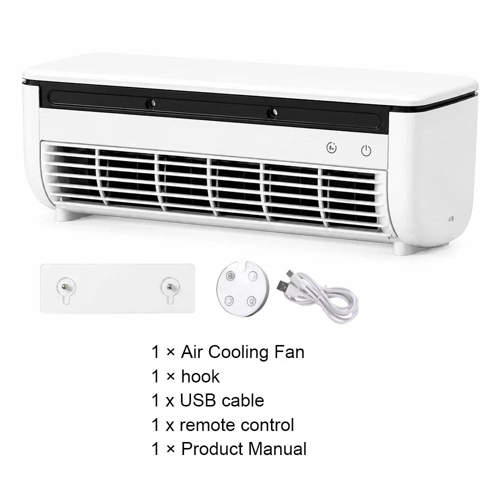 SIAHO Rechargeable Cooling Wall Fan Remote Control Large Wind Table Standing Air Circulator Household Kitchen Fan