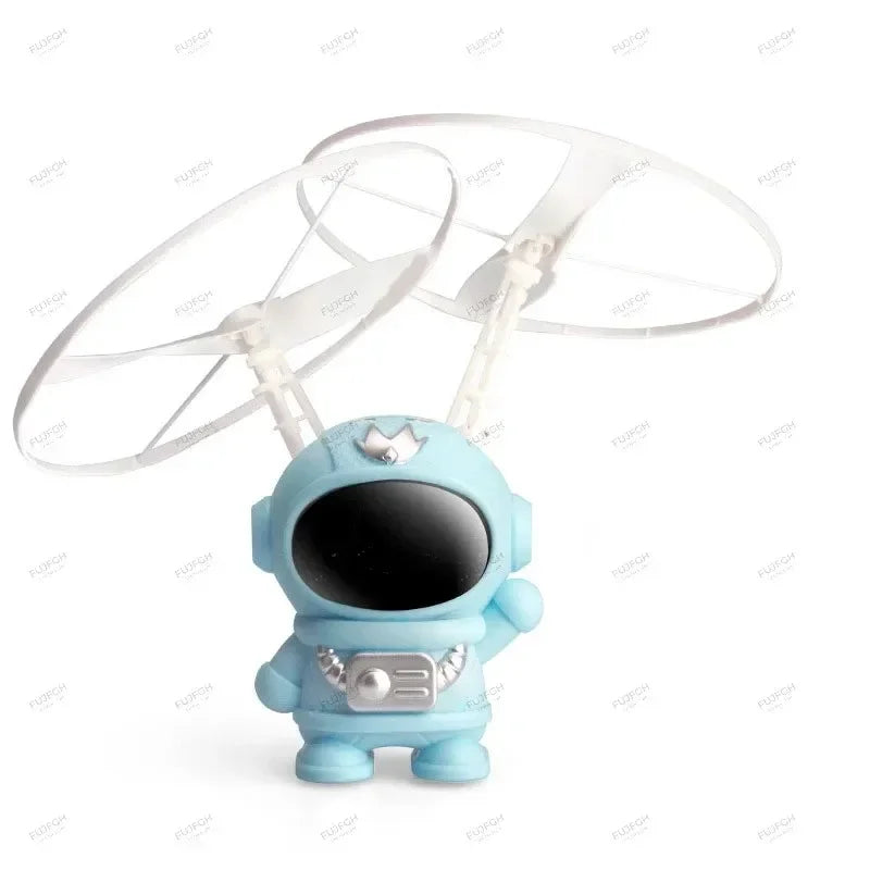 Creative Mini Astronaut Drone Cartoon Spaceman Flying Robot Toys with USB Charging Hand Control Helicopter Kids Gift