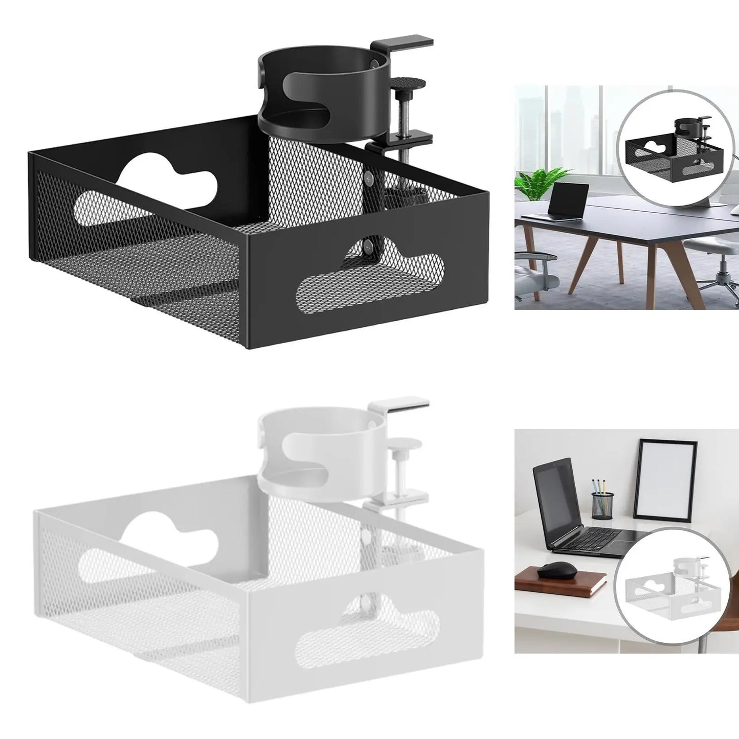 Under Desk Organizer Under Desk Drawer Multi-Purpose No Drilling Space Saving