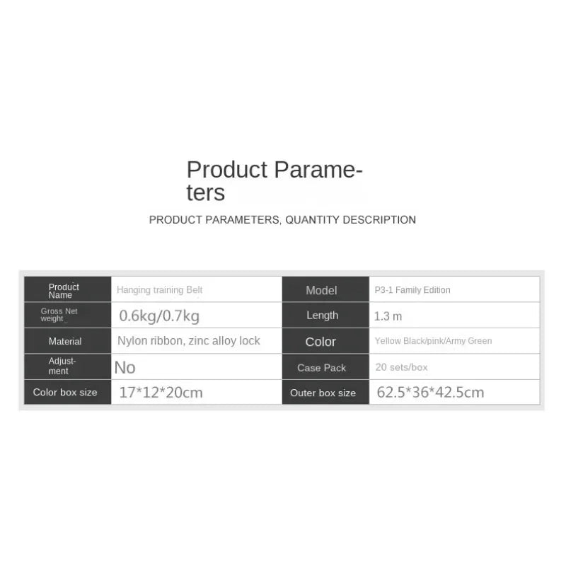 P3-2 & P3-3 Trx Adjustable Suspension Training Belt - Multi-Purpose Resistance Band for Yoga, Fitness & Strength Workouts