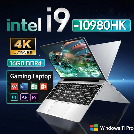 Gaming Laptop Windows 11 Pro  Intel core i9 10980hk 16GB RAM 1/2TB SSD 1920*1080 Notebook computer Office notebook laptop