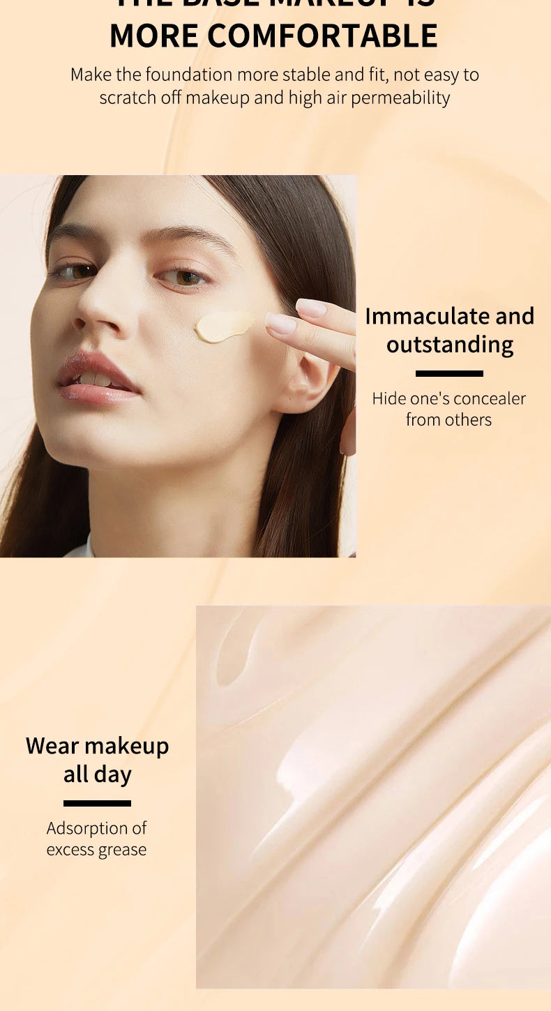 Ocheal 30g CC Cream Foundation Waterproff Concealer Moisturizing Sunscreen Liquid SPF 50+ Long Lasting Brightening Makeup Primer