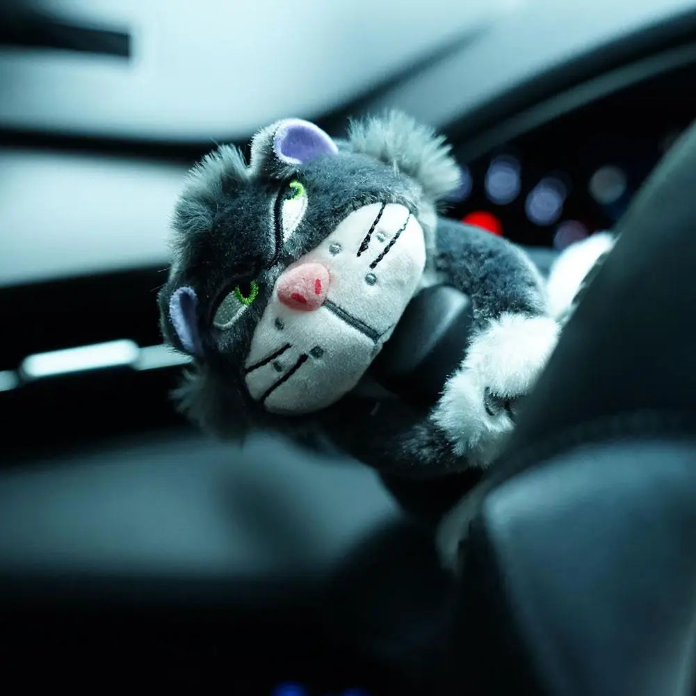 Cute Cat Plush Doll Creative Gift Car Windshield Wiper Decorations Home Decoration Universal Auto Accessories