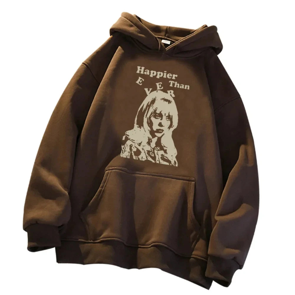 2025  Ever Happy of Ever hooded sweatshirt casual and personalized hooded top hoodie neutral streetwear music album fan gift