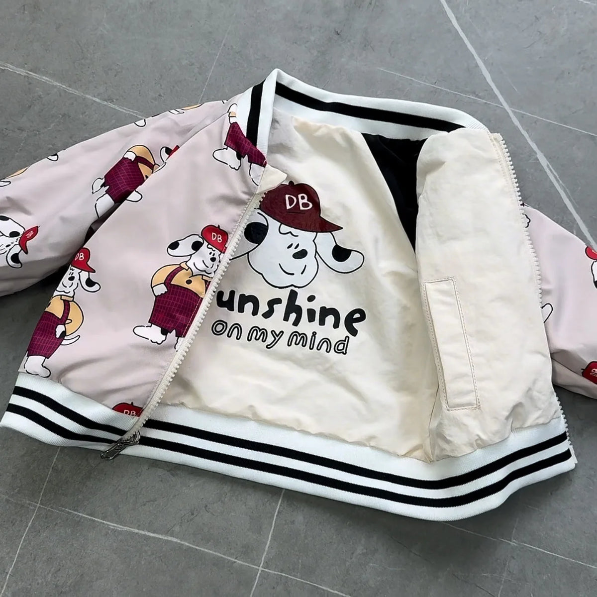 2025 Autumn New Baby Long Sleeve Coat Fashion Kids Boys Baseball Uniform Cotton Girls Casual Reversible Jacket Children Clothes