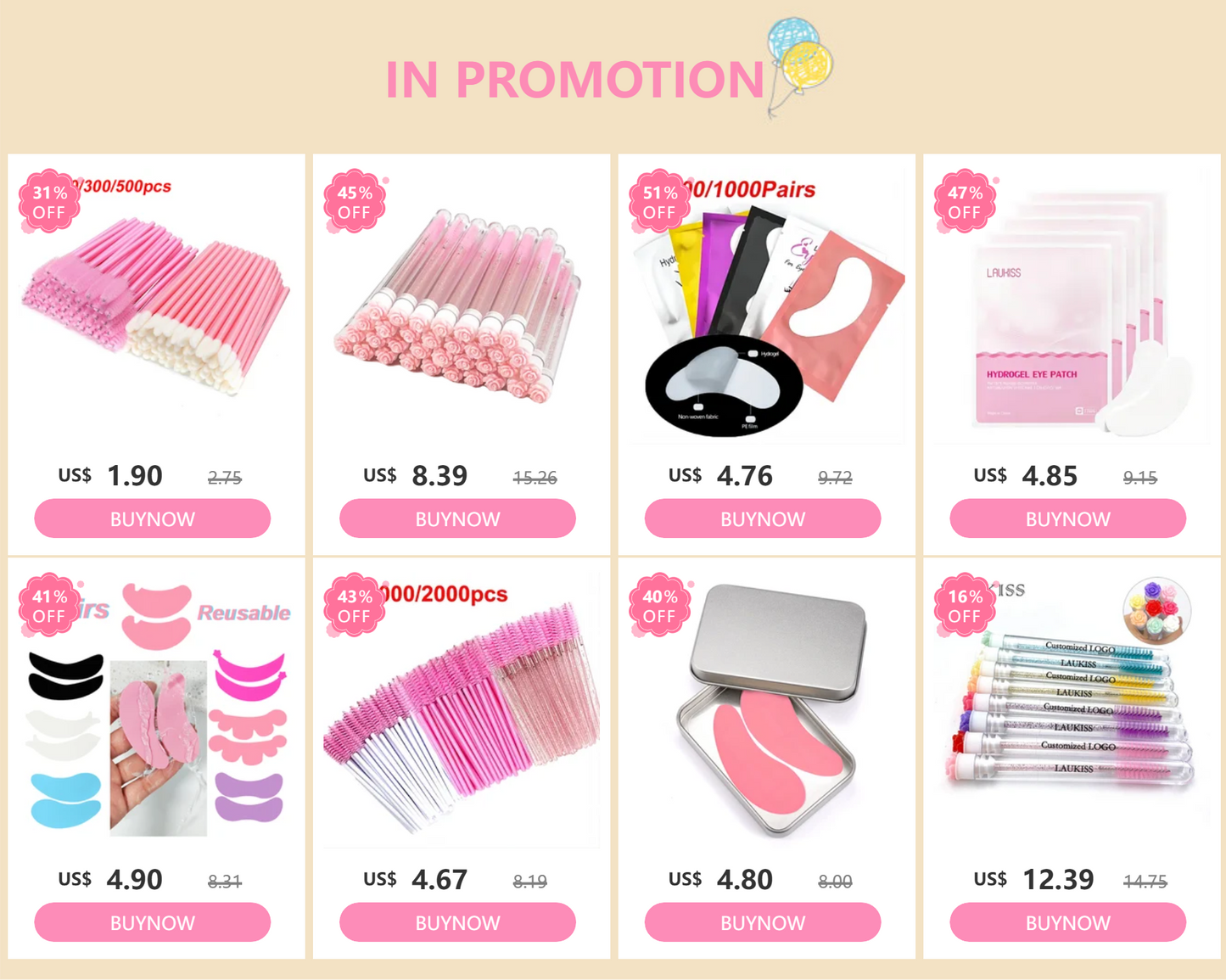 Customized Logo sticker 100pcs Eyebrow Brush Tube Reusable Eyelash Brush Tube Dust-Proof Mascara Sticks Applicators Makeup Brush