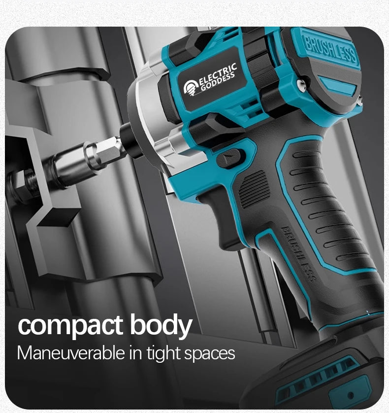 230NM Brushless Electric Screwdriver Multi-function Lithium Drill Cordless Driver Battery Set For Makita 18V Battery Pin