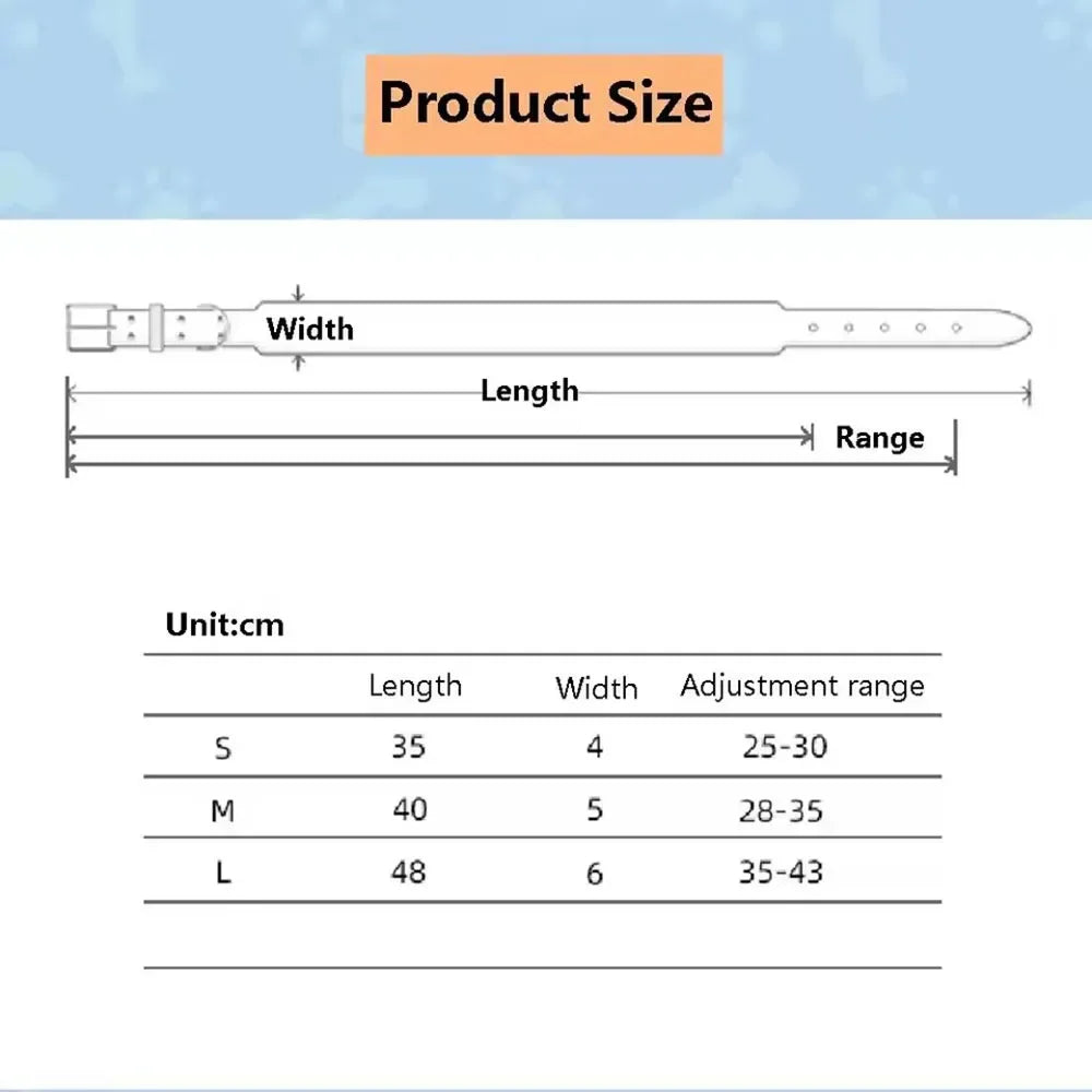 Simple and Adjustable Real Leather Greyhound Collar Wide Huibit Collar Adjustable for Small and Medium Dog Collars Pet Supplies