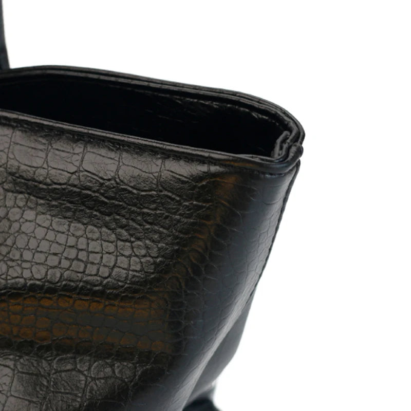 Luxury Vintage Crocodile-embossed Tote,women's Large-capacity Shoulder Handheld Bag,stylish Minimalist Casual Commuter Tote Bags
