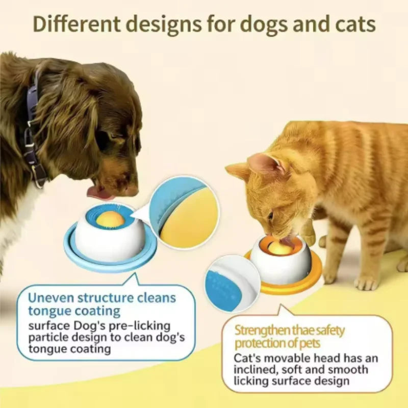Pet Lick Toy Slow Feeding Dispenser Interactive Enrichment Training Crate Accessory for Dog Cat Puppy