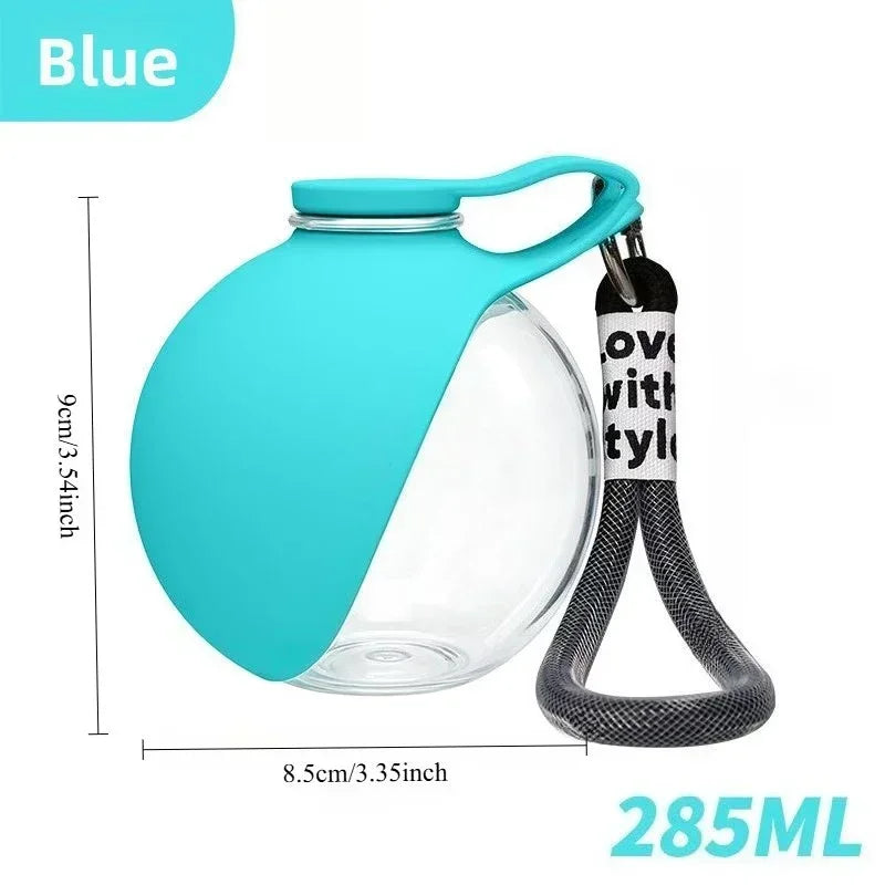 Pet Companion Water Bottle,Portable Water Bottle for Walking Dogs,Hand-held Hanging Rope for Cats and Dogs To Drink Water Bottle