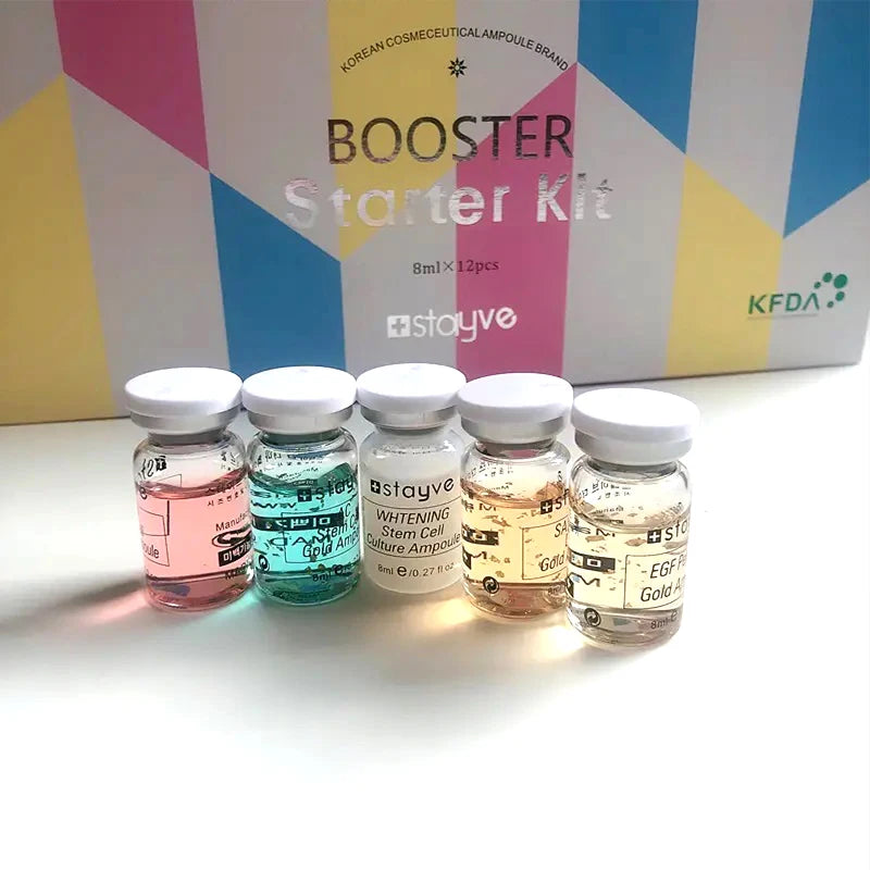 Korea Stayve BB Cream Glow Skin Booster Ampoule Kit Niacinamide/Salmon DNA  Face Foundation Moisturizing Cream Skin Care Beauty