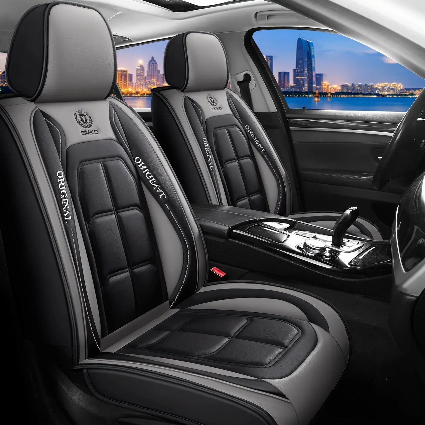 Car Seat Cover Set, 5 Colors , Universal Fit, Full Coverage, Stylish & Durable, Enhance Car Interior Accessories
