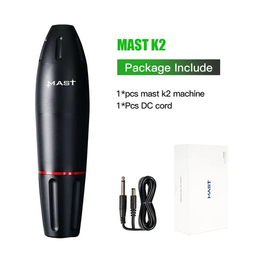 Dragonhawk Mast K2 Rotary Tattoo Gun Strong Motor PMU Tatttoo Pen Machines Supplies for Art Permanent Makeup Device Artist