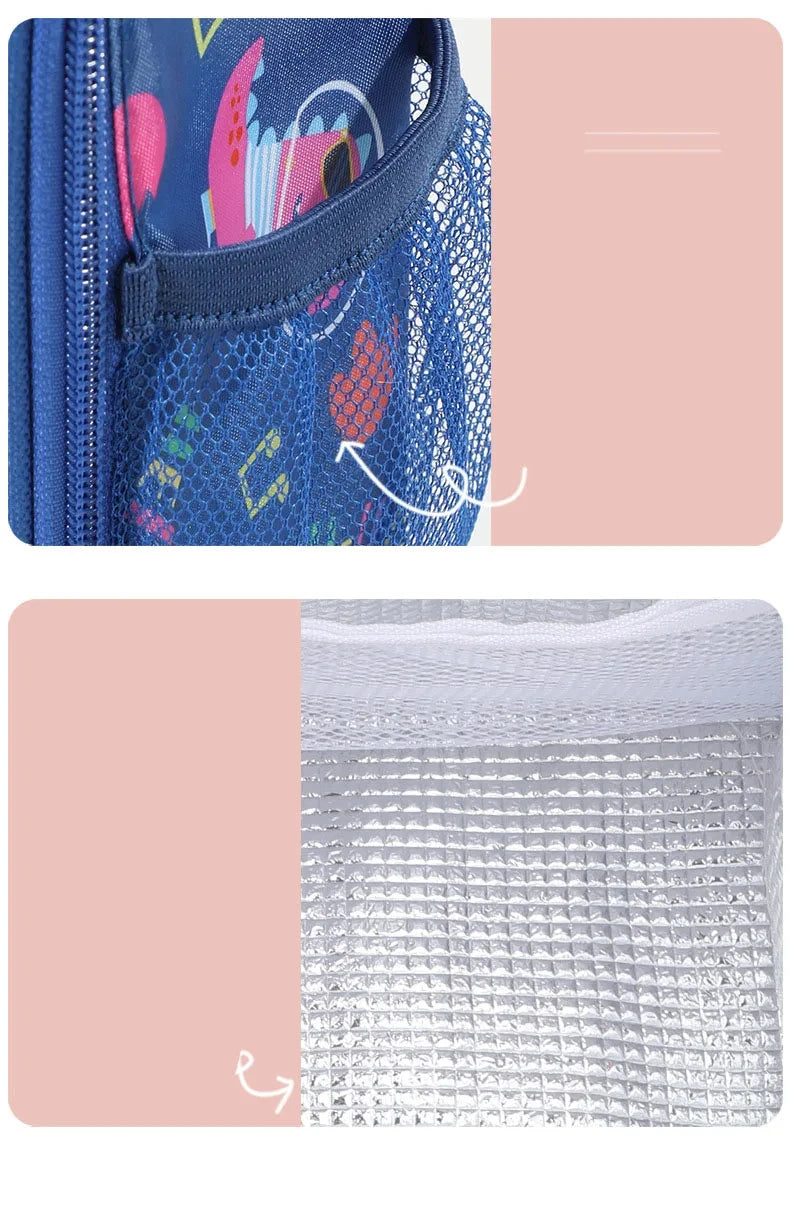 Students Aluminum oil Thickened Handheld Lunch Bag Insulated Thermal Food Picnic Storage Heat Preservation Beto Bag