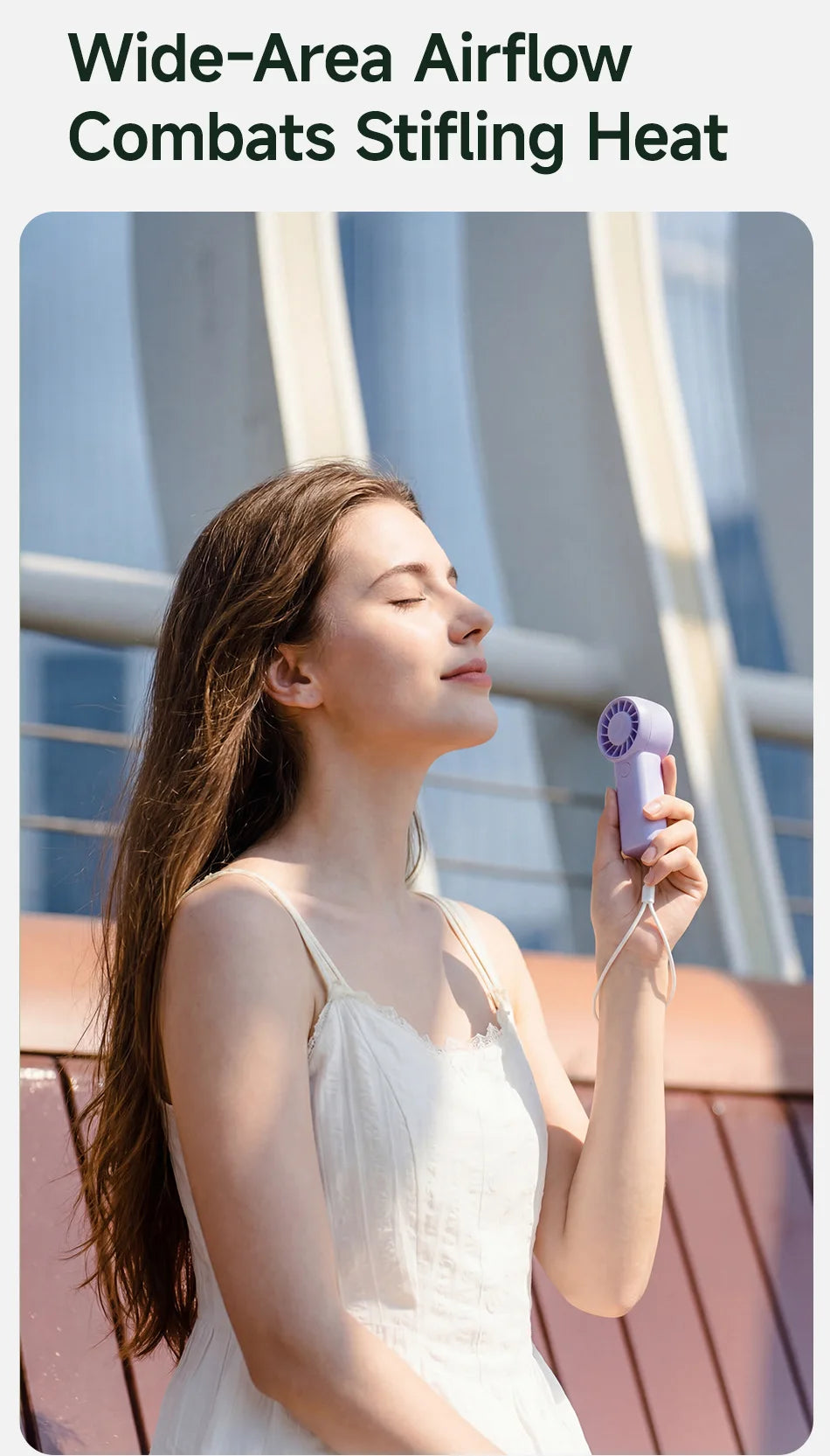 Mini Fans 3 Speed Adjustable Small Handheld Fan Type-C Rechargeable Build in 500mAh Battery for Office Camping Travel Outdoor
