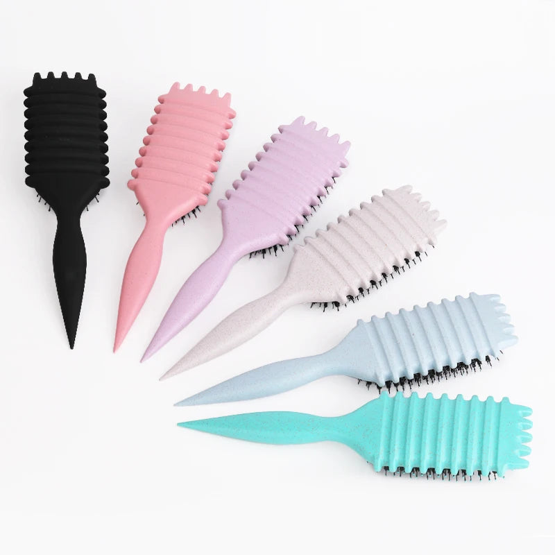 Salon Styling Curly Hair Styling Brush Curl Hair Brush for Combing and Shaping Men's and Women's Curls Reduce Pulling Tools
