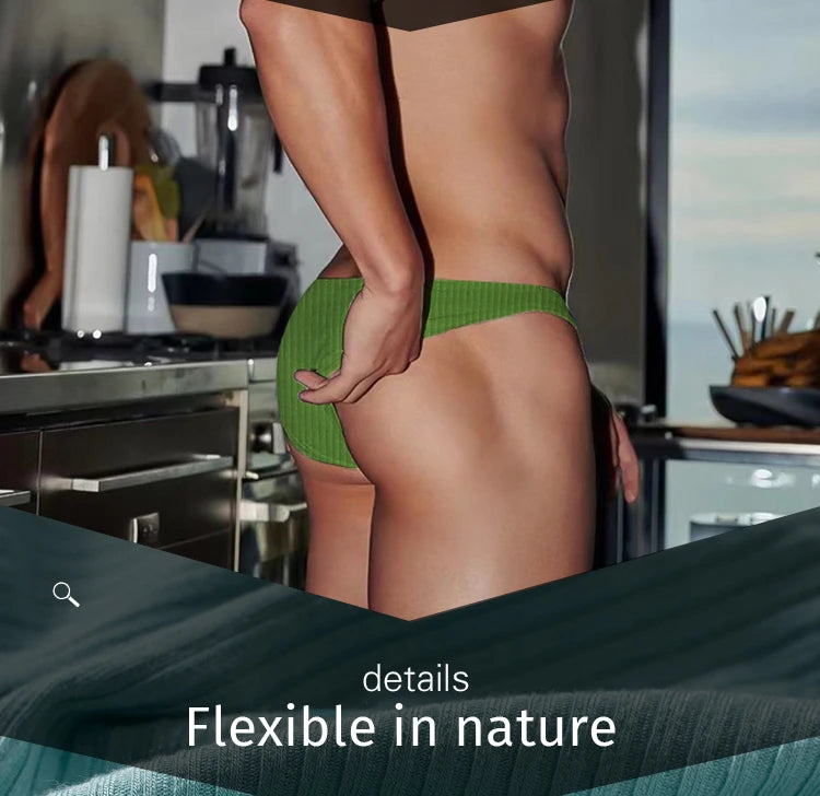 CMENIN 5Pcs Cotton Breathable Briefs Men Underwear Comfort High Quickly Jockstrap Man Underpants Brief Man AD7118