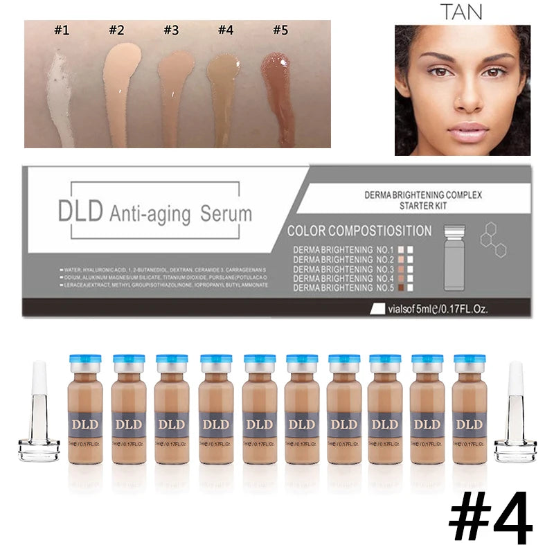 10 vials Korean 5ml BB Cream Glow Beginner Starter Kit Facial Moisturising Sunscreen Essence Foundation Cream Skin Care