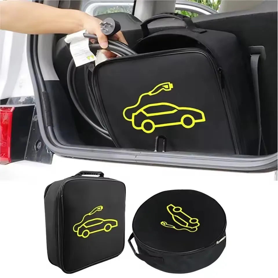 Electric Car charger Plugs Storage Carry Bag EV Car Charging Cable Sockets Waterproof Fire Retardant Equipment Container