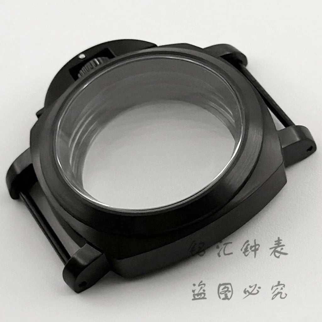 PVD Black NH35 40mm Sapphire Crystal Watch Case Stainless Steel with Handle Case for NH34 NH35 NH36 4R35 NH38 NH70 NH72 Movement