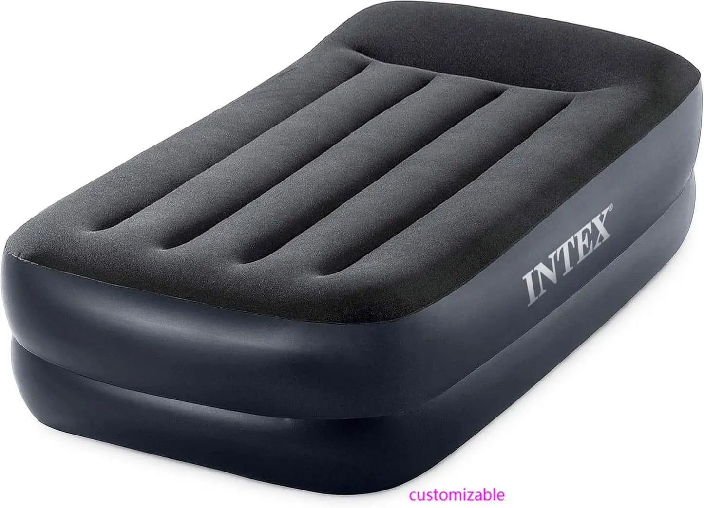 Raised Airbed Mattress with Built-in Pump,Dura-Beam Plus Pillow,Twin - Portable Inflatable Luxury Blow-Up Bed for Adults,Camping