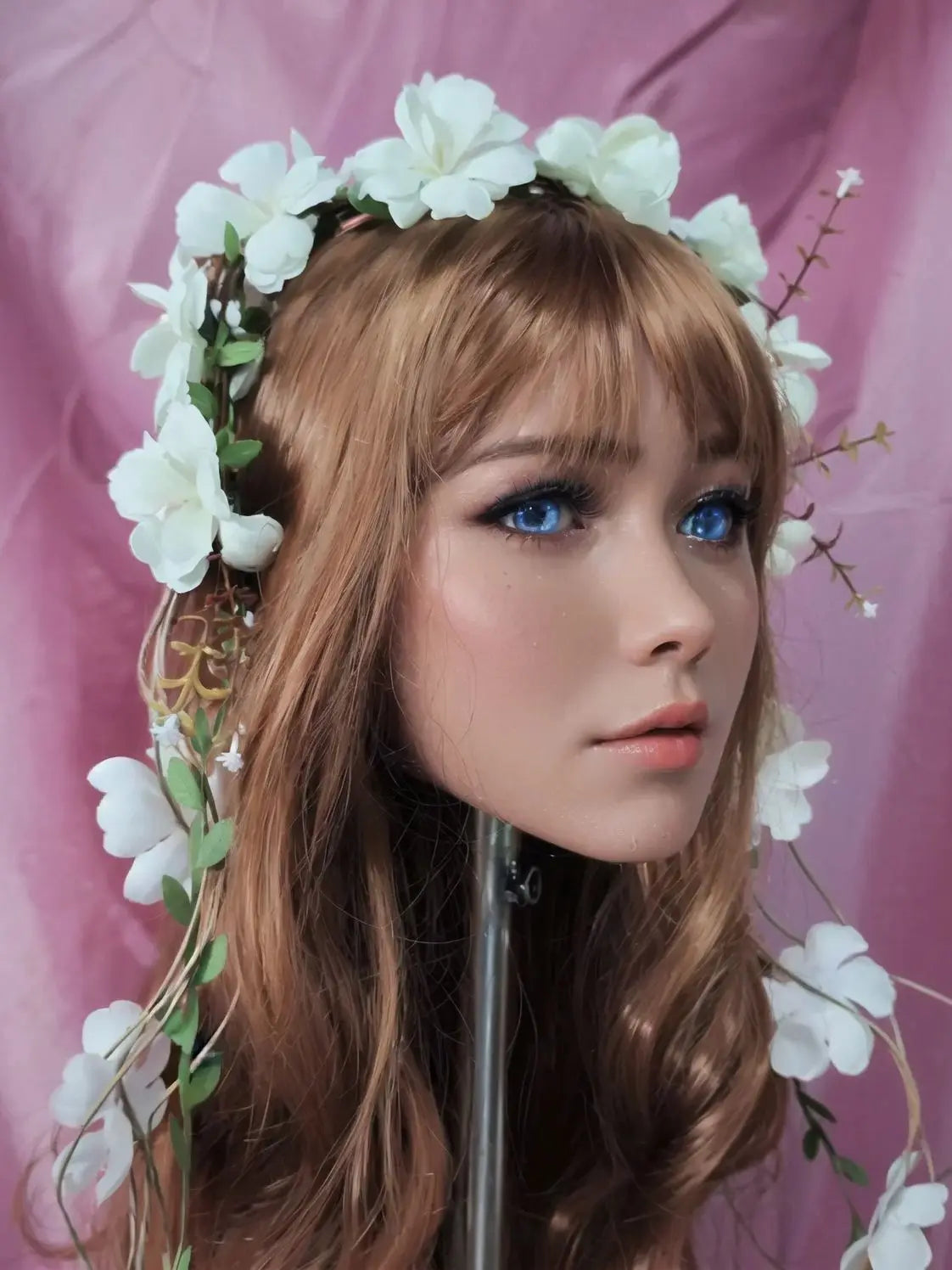 Professional TPE doll head, with genuine skin texture, delicate facial details, durable, suitable for makeup art, personal pract