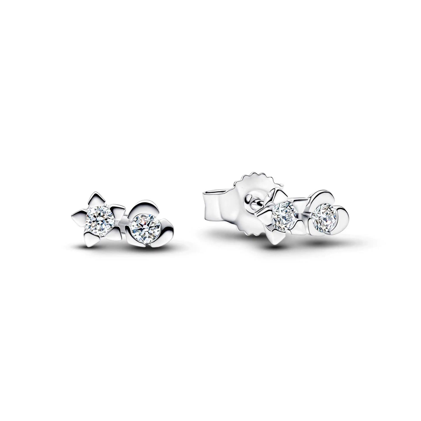 New 925 Sterling Silver Four Leaf Clover Flower Ear Stud Ring Pendant Bead fit DIY Women's Bracelets Necklaces Jewelry Gifts
