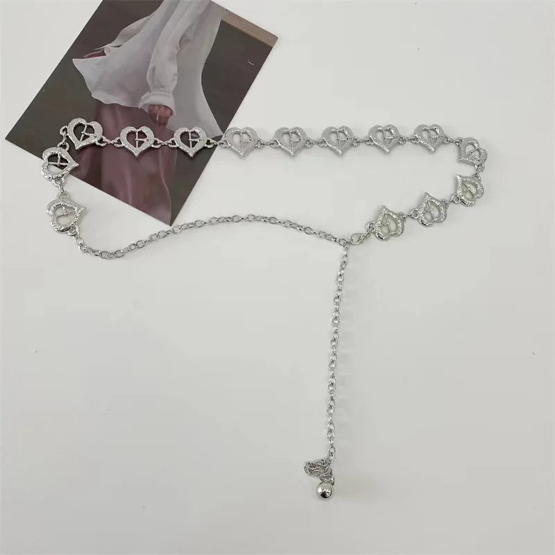 Fashion Retro Metal Accessories Fedora Belt Accessories Men Women Hats Straw Hat Accessories Belt Chain Decoration