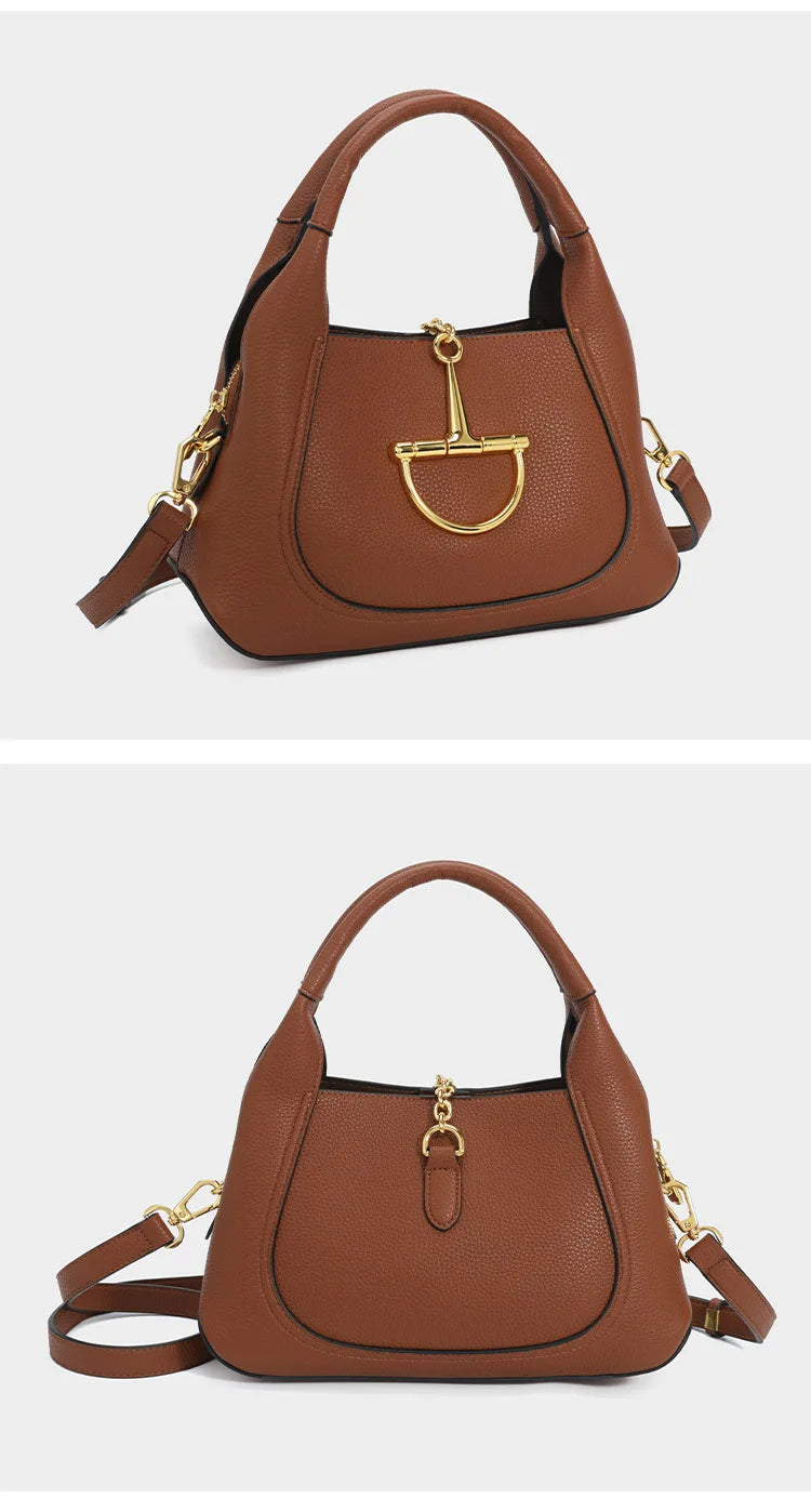 Stylish Solid Color Designer Diaper Bag Women Luxury Leather Tote Large Capacity Elegant Crossbody Handbag For Simple Chic