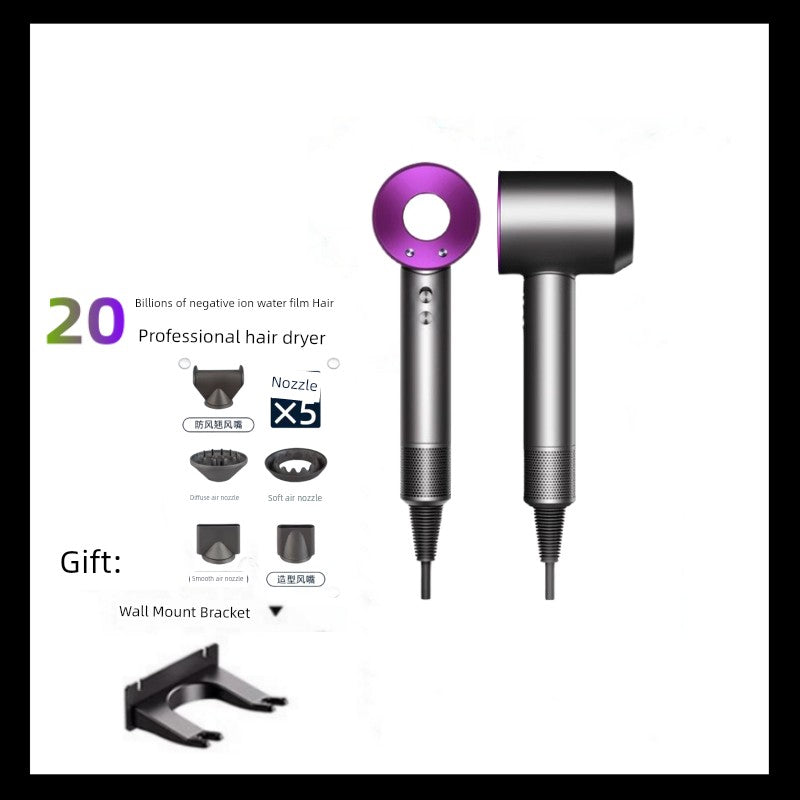 Hair Dryer For Home Negative Ion Top with High-Speed Hair Dryer Student High-Power Negative Ion Leaf-Free Hair Blowing Hair Dryer