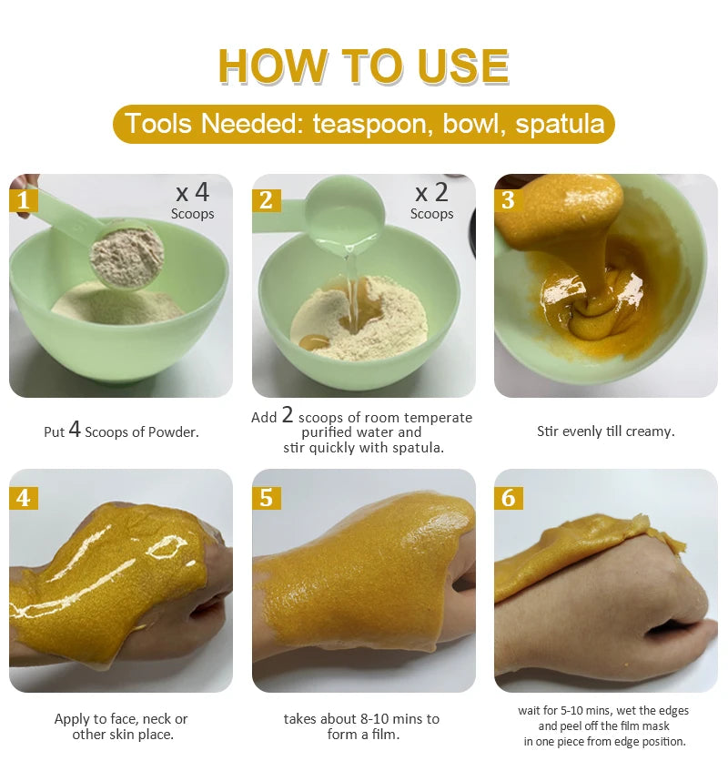 10PCS Jelly Mask Powder Wholesale 650G Professional Mask Powder Beauty Salon Use Facial Skin Care Products