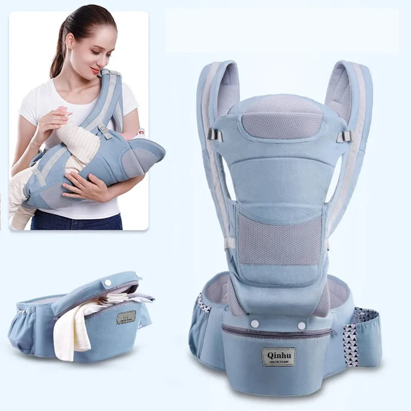 Baby Carrier Waist Stool With Storage Bag Kangaroo Shoulder Swaddle Sling Infant Kid Wrap Ergonomic Backpack Hipseat