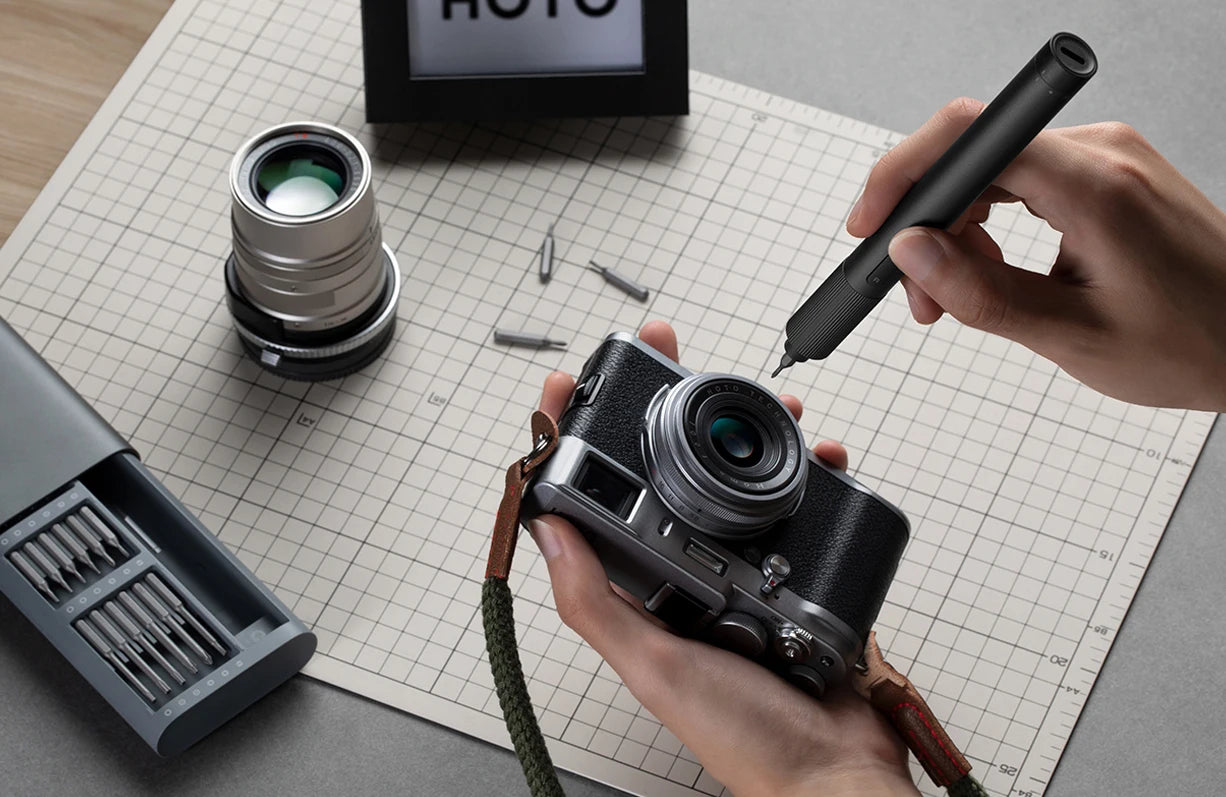 XIAOMI MIJIA Electric Precision Screwdriver With 24 S2 Steel Bits,2 Torque Setting,400+ Screws Per Charge,For Smart Home Repair