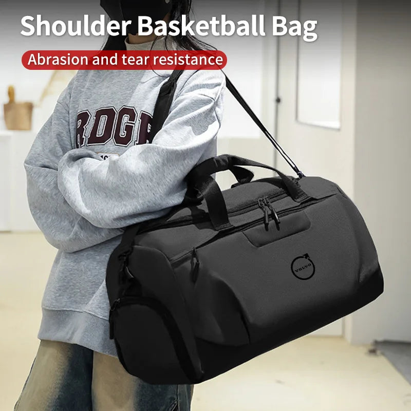 Car Logo Gym Bag Waterproof Outdoor Sports Bag Golf Travel Backpack For Volvo XC90 XC60 C30 T6 S60 C70 XC40 V40 XC70 V70 V60 V50