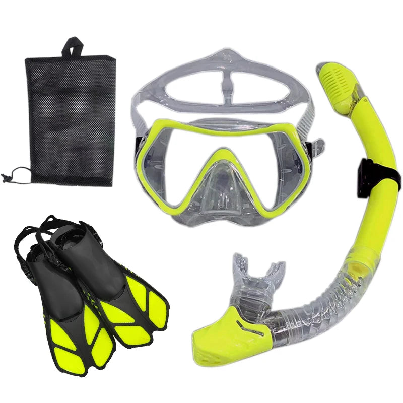 Snorkeling Scuba Diving Mask Free Diving Goggles Silicone Skirt Panoramic Dive Mask For Adults Swimming Snorkeling