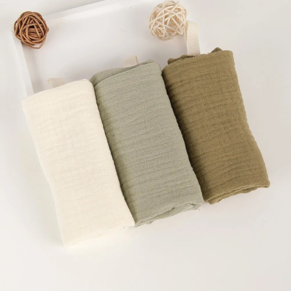 4-Layer Pure Cotton Portable Washcloth for Newborns - Soft Absorbent Square Gauze Towels for Burping High Quality